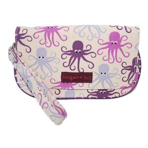 2028 Vegan Natural Canvas Wristlet Octopus